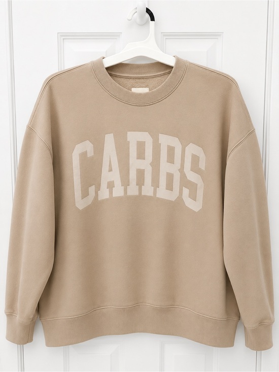Abercrombie & Fitch Tops - Abercrombie & Fitch CARBS Food and Drink Vintage Sunday Crew Sweatshirt Large